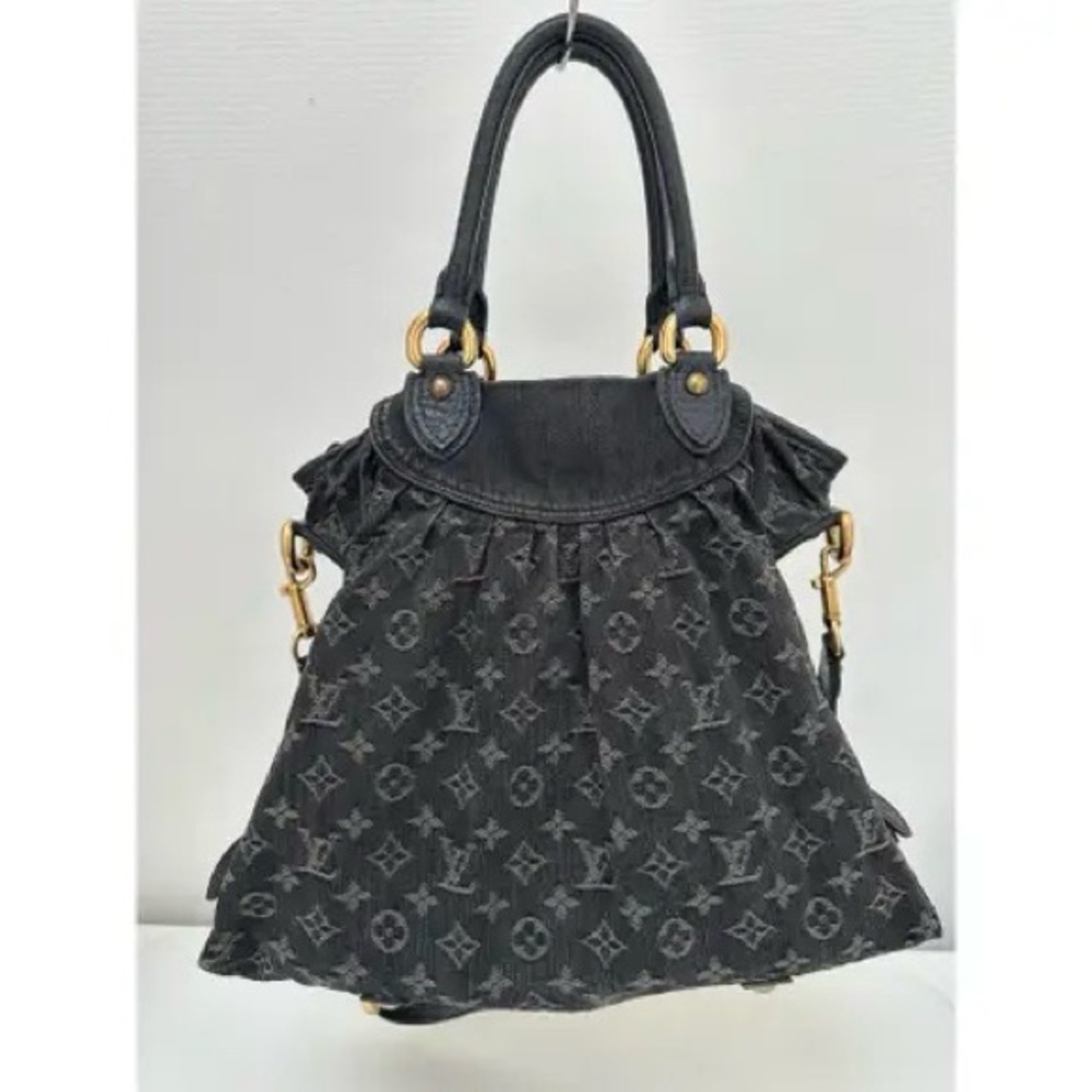 Louis Vuitton Black Monogram Shoulder Bag MM - Picture 2 of 16